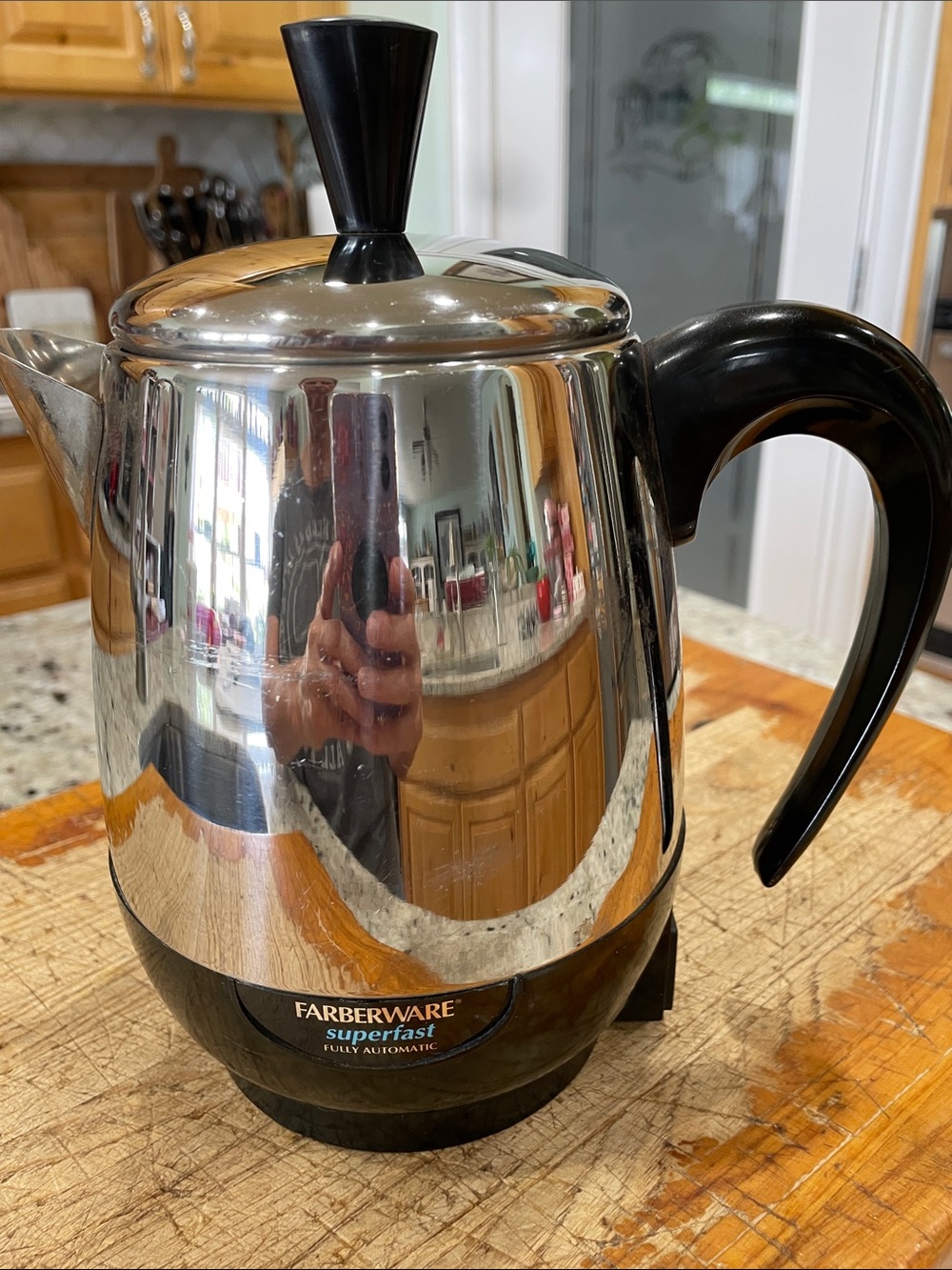 Farberware 4 cup stainless steel”Superfast”automatic percolator